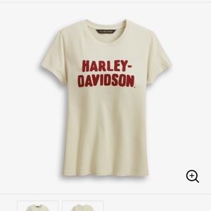 Harley Davidson women’s chain stitched tee